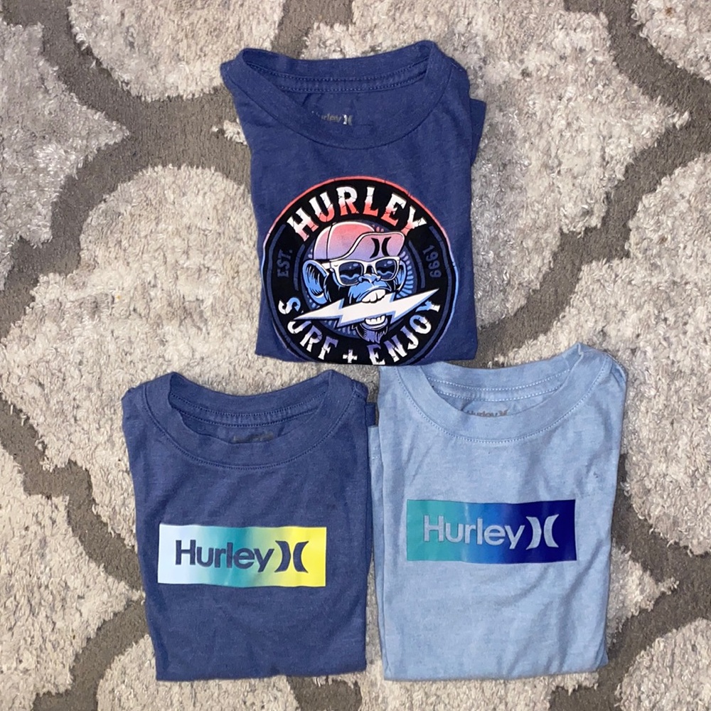 Hurley Short Sleeve Shirt Bundle 3 Shirts Boys Size 4T
